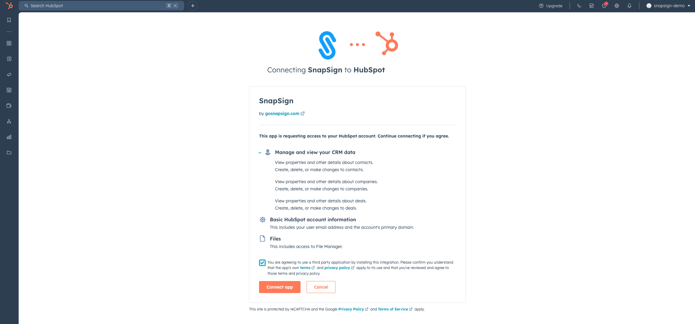 5. Agree to Permissions:Connect App.png